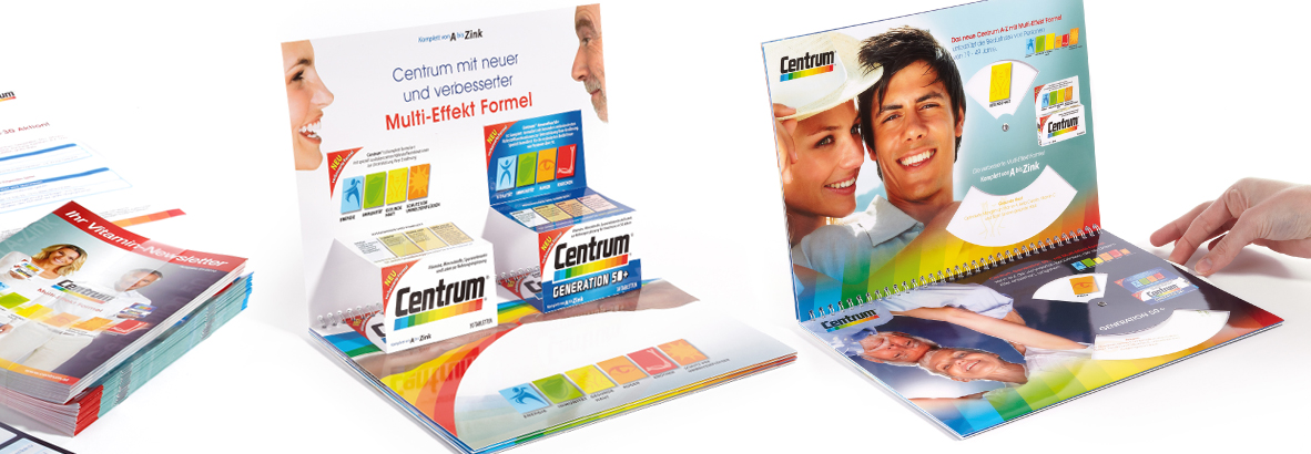 CENTRUM Pfizer, Werbeagentur Linz. Produktdesign, Mailings, Folder, Grafikdesign - Full Service Agentur