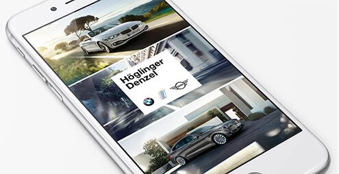 BMW Höglinger App Werbeagentur Linz hanner inc. GmbH, Werbeagentur Linz