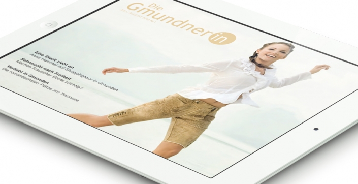 Die Gmundnerin - iPad Magazin, Referenzen hanner inc. GmbH Werbeagentur
