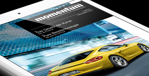 Porsche Momentum, Referenz ipad und iphone magazin